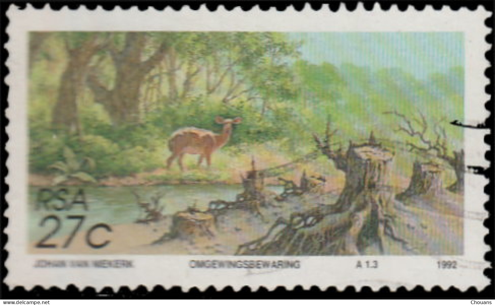 Afrique Du Sud 1991. ~ YT 748 - Déforestation - Gebraucht