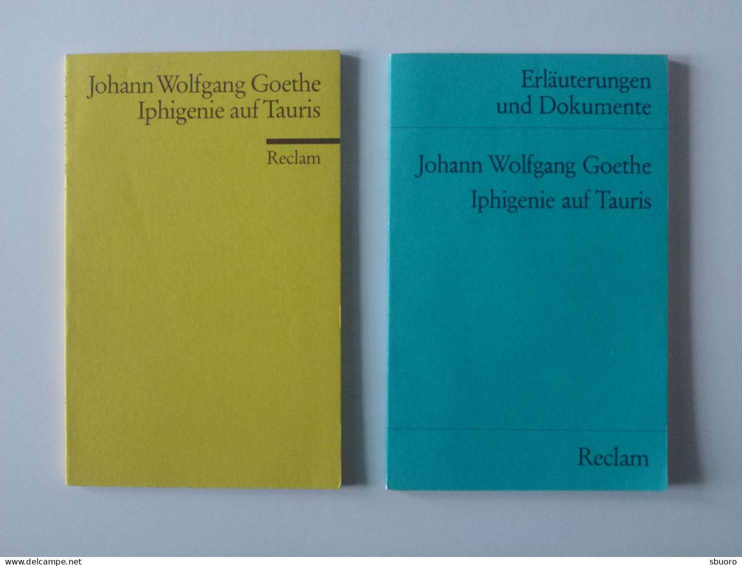 Goethe. Iphigenie Auf Tauris. Buch + Erläuterungen Und Dokumente. Reclam 83 & 8101. Second Hand. D'occasion - Duitse Auteurs