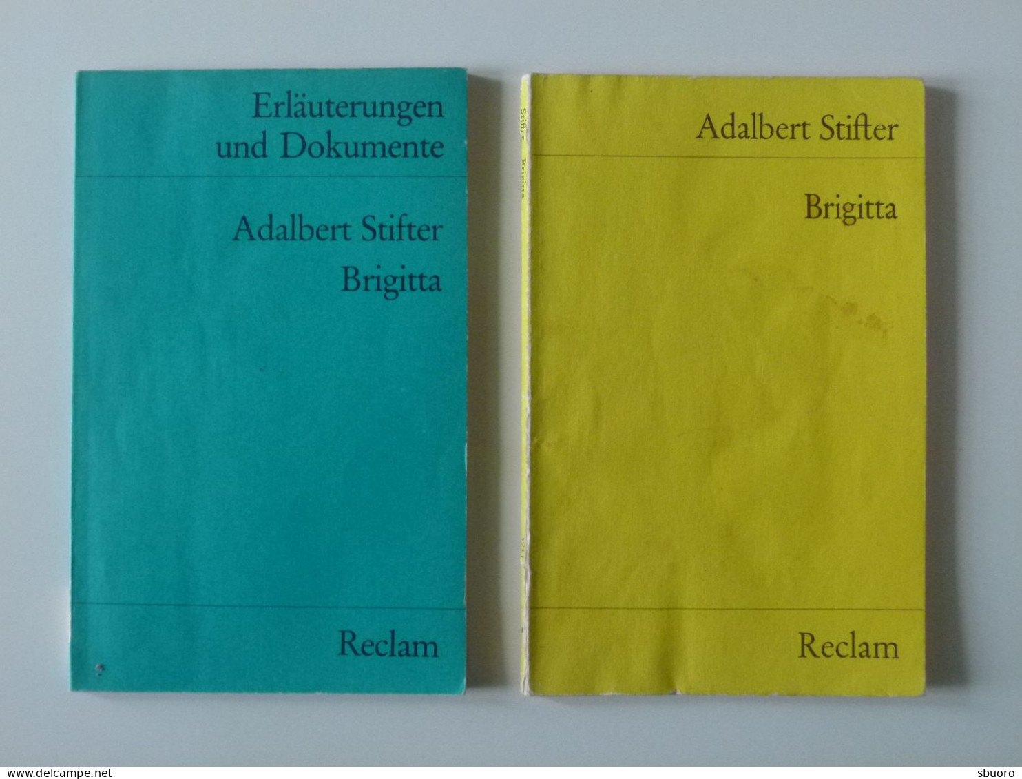 Adalbert Stifter. Brigitta. Buch + Erläuterungen Und Dokumente. Reclam 3911 & 8109. Second Hand. D'occasion - Auteurs All.