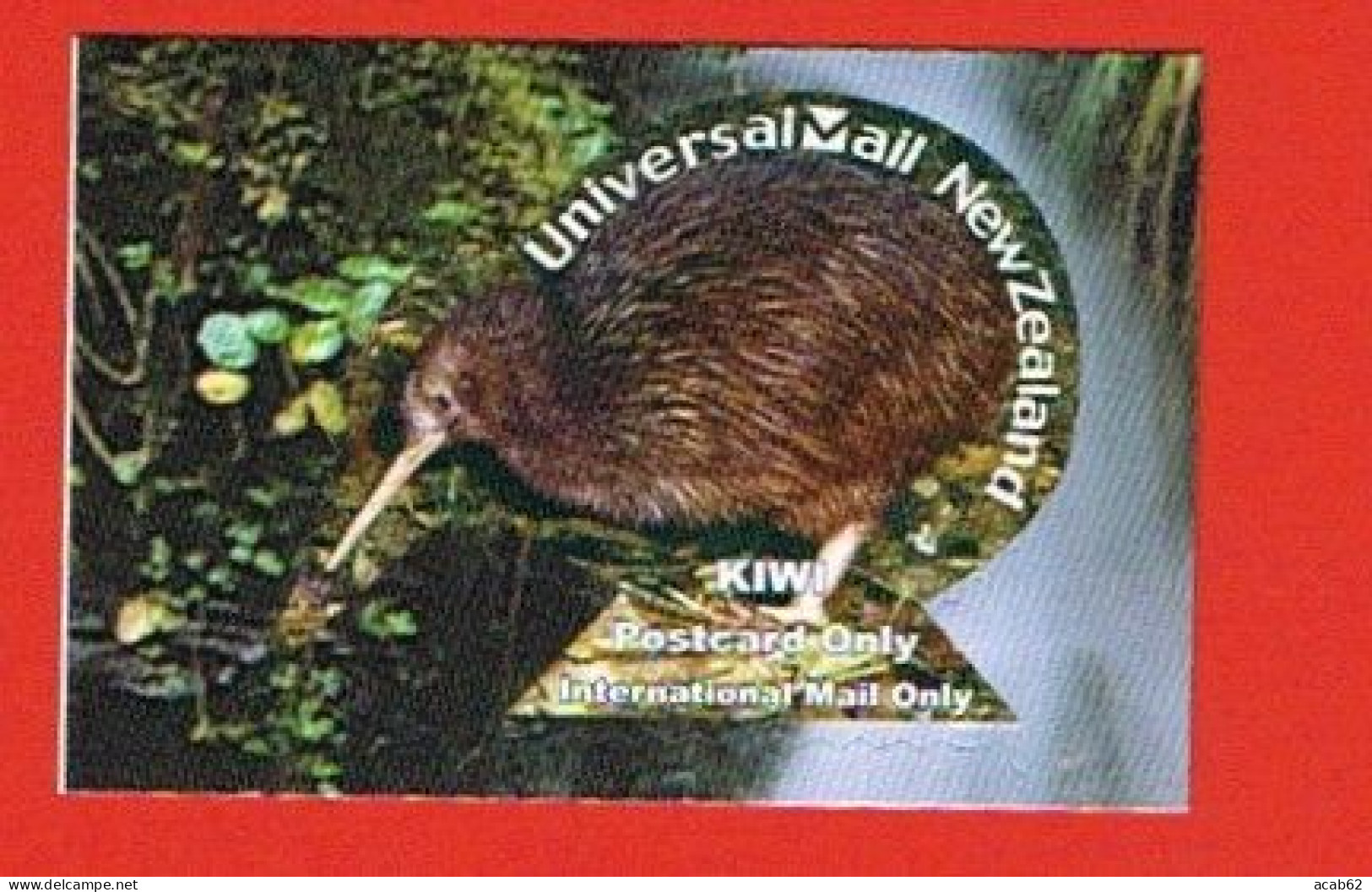 Nouvelle Zélande. Kiwi. Universal Maill; Poste Privée. Timbre Pour Carte Postale - Kiwi