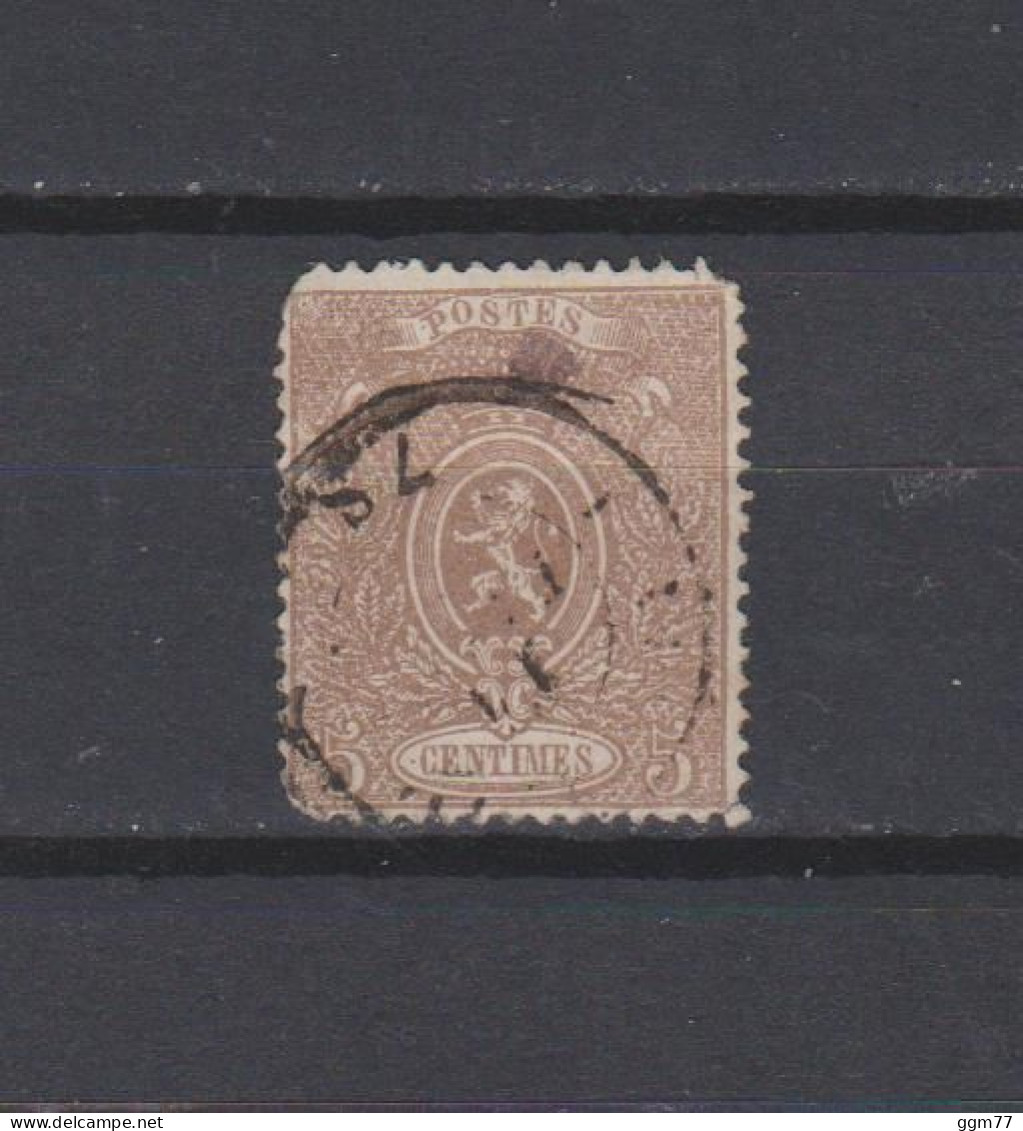 N°25a TIMBRE BELGIQUE OBLITERE DE 1866    Cote : 100 € - 1866-1867 Petit Lion