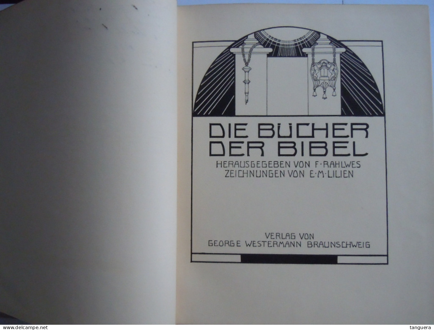 Die Bücher Der Bibel. Die Lehrdichtung - Band 7-Zeichnungen Von E. M. Lilien Art Nouveau - Christianism