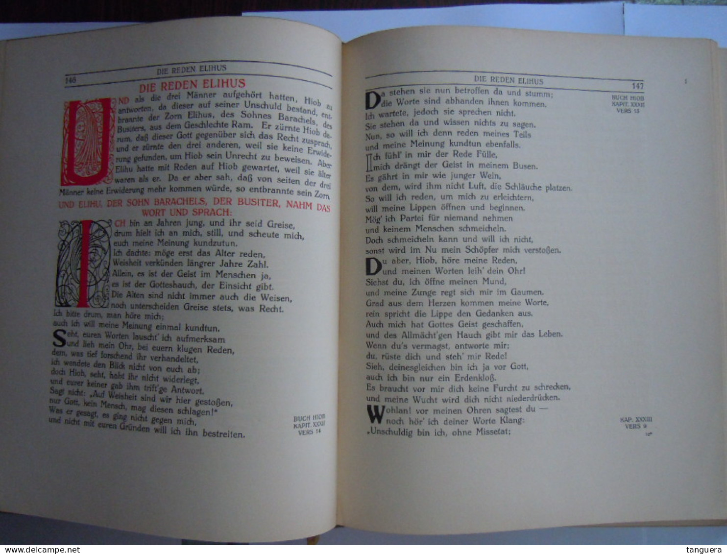 Die Bücher der Bibel. Die Lehrdichtung - Band 7-Zeichnungen von E. M. Lilien Art Nouveau