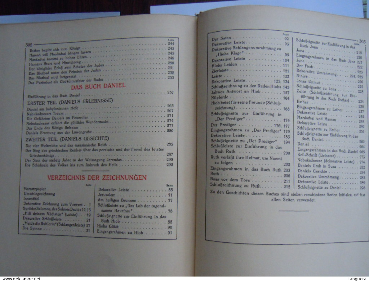 Die Bücher der Bibel. Die Lehrdichtung - Band 7-Zeichnungen von E. M. Lilien Art Nouveau