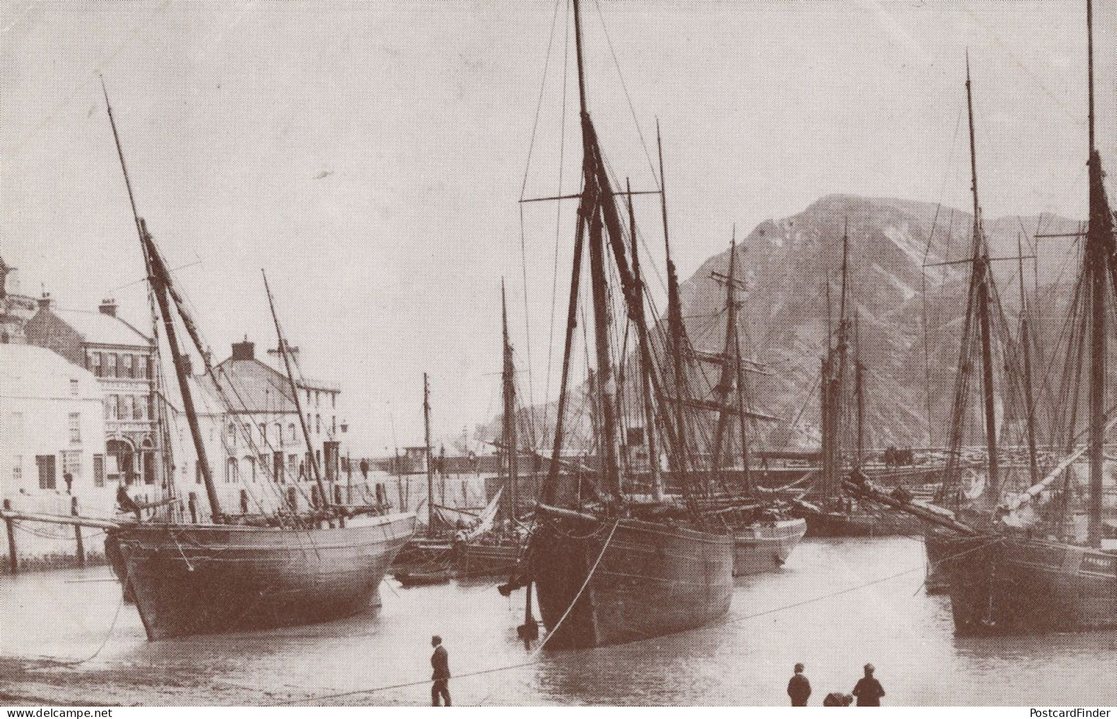 Ilfracombe Victorian Harbour Ships Devon Postcard - Ilfracombe