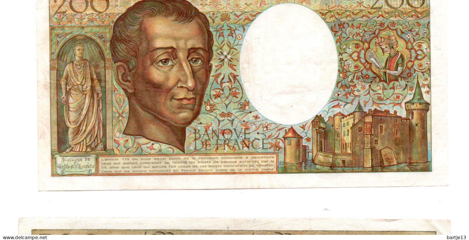 FRANKRIJK  200 FRANCS 1982 - 200 F 1981-1994 ''Montesquieu''