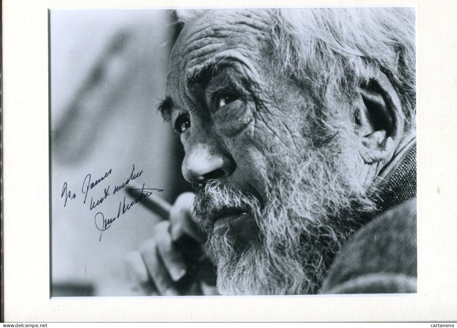 JOHN HUSTON (réalisateur) - Signature Autographe Sur Photo - Autographs