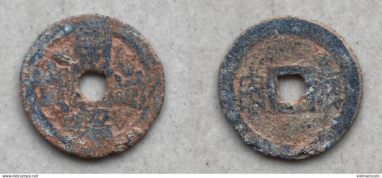 Ancient Annam Coin  Tu Duc Thong Bao 1848-1883 ( Zinc Coin ) Reverse Large Ha Noi - Viêt-Nam