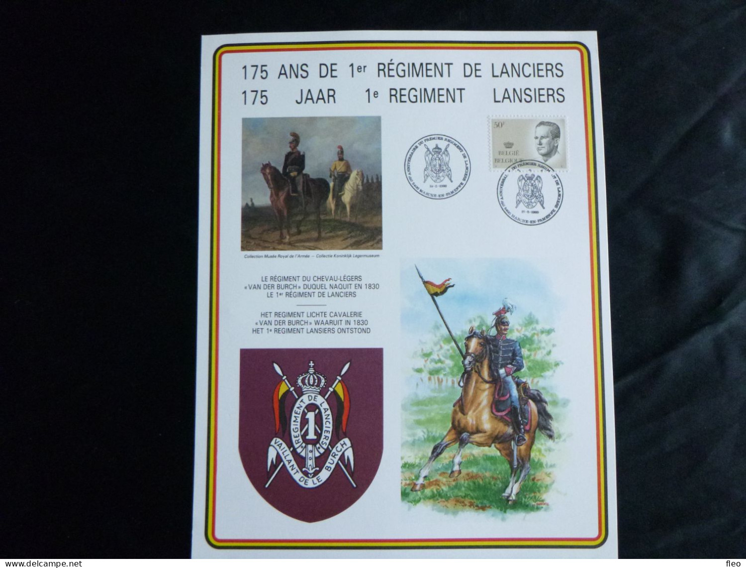 1989 175 JAAR 1éREGIMENT LANSIERS - Other & Unclassified