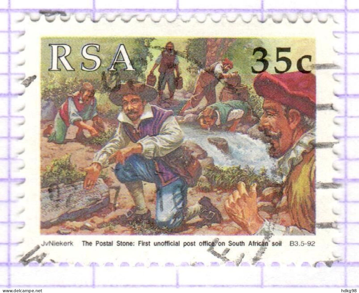 RSA+ Südafrika 1992 Mi 836 Poststeine - Usados