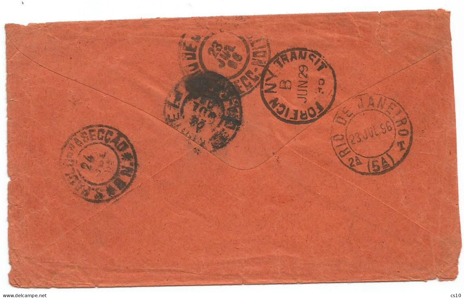 Brasil Brazil Nice Postal History Lot In 17 CVs Incl. Taxed P.Due 1896 + Aerograms To Europe With Good Frankings - Colecciones & Series