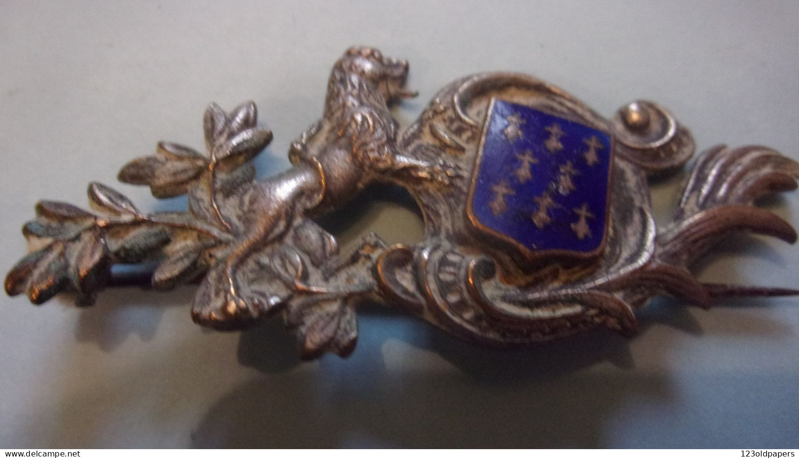 BROCHE INSIGNE LION HERMINE EMAIL BRETAGNE - Otros & Sin Clasificación