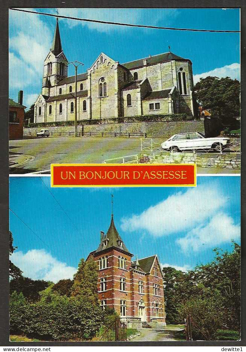 Un Bonjour D'Assesse       L'Eglise  -  Le Château - Assesse