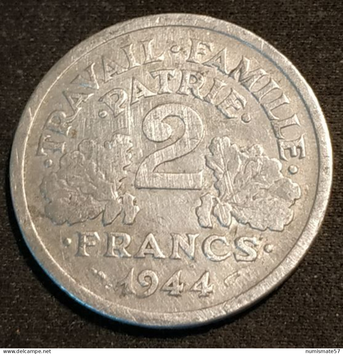 FRANCE - 2 FRANCS 1944 C - Francisque - Bazor - Gad 536 - KM 904.3 - 2 Francs