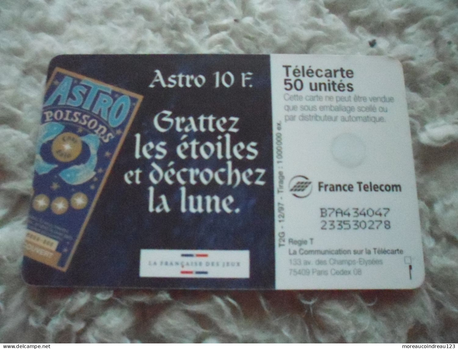 Télécarte Astro Poissons - Games