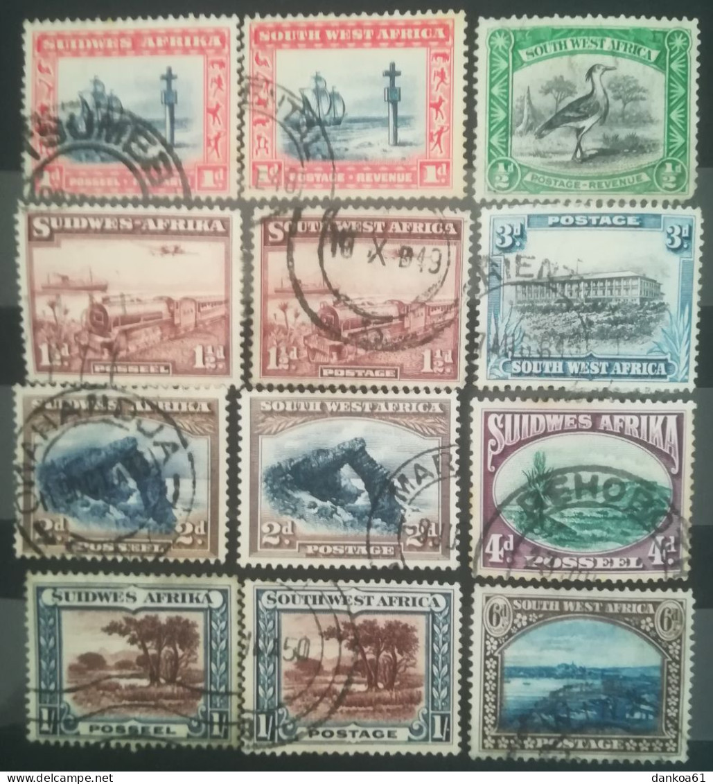 GB (alte Kolonien) Südafrika(23)  & Südwestafrika(12).Einzelne Briefmarken 1923... - Collections (sans Albums)