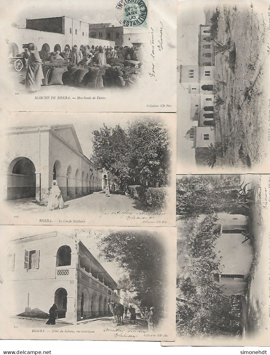 BISKRA - Lot De 5 CPA - Biskra