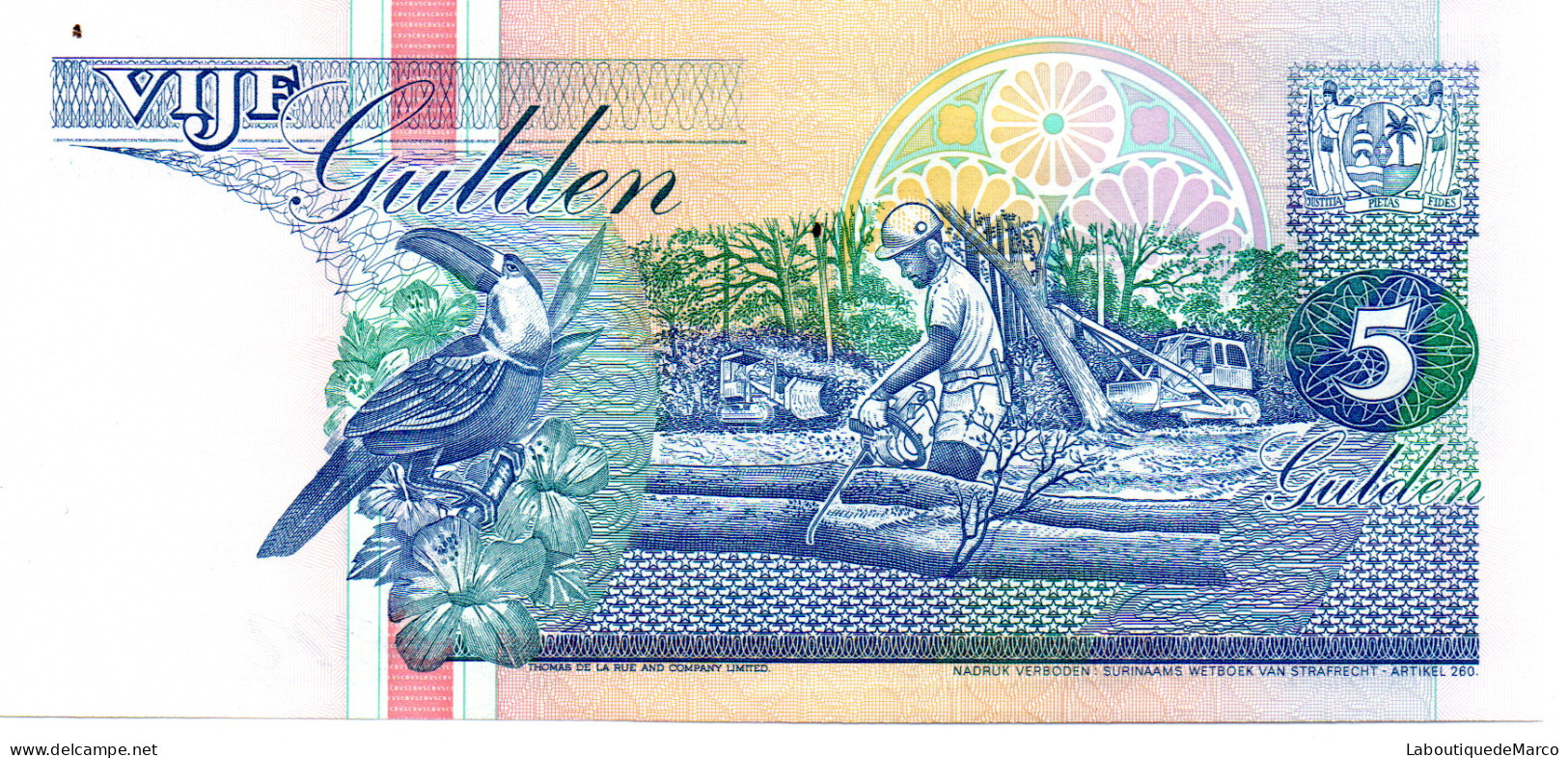 Surinam - Pk N° 136 - 5 Gulden - Suriname