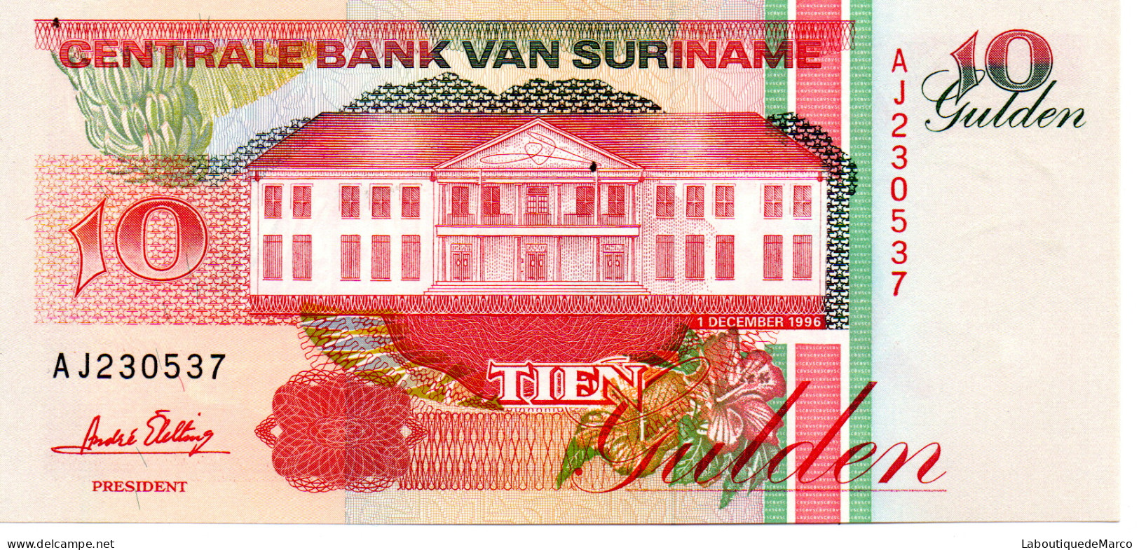 Surinam - Pk N° 137 - 10 Gulden - Surinam