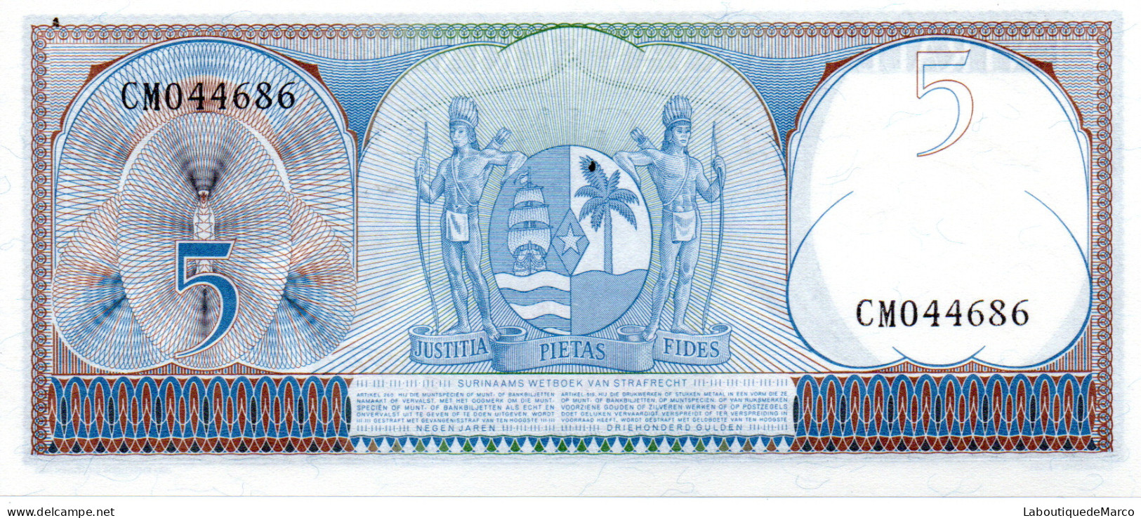 Surinam - Pk N° 120 - 5 Gulden - Suriname