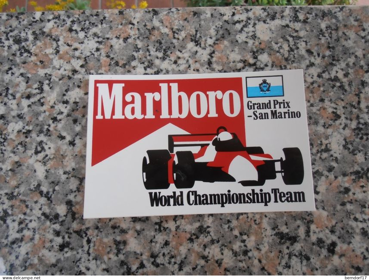 GRAN PRIX SAN MARINO - WORLD CHAMPIONSHIP TEAM - MARLBORO - Automobile - F1