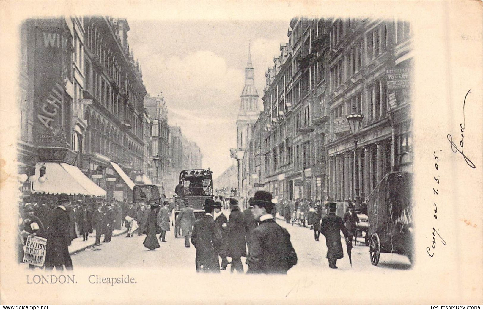 ANGLETERRE - London - Cheapside - Animée - Carte Postale Ancienne - Andere & Zonder Classificatie