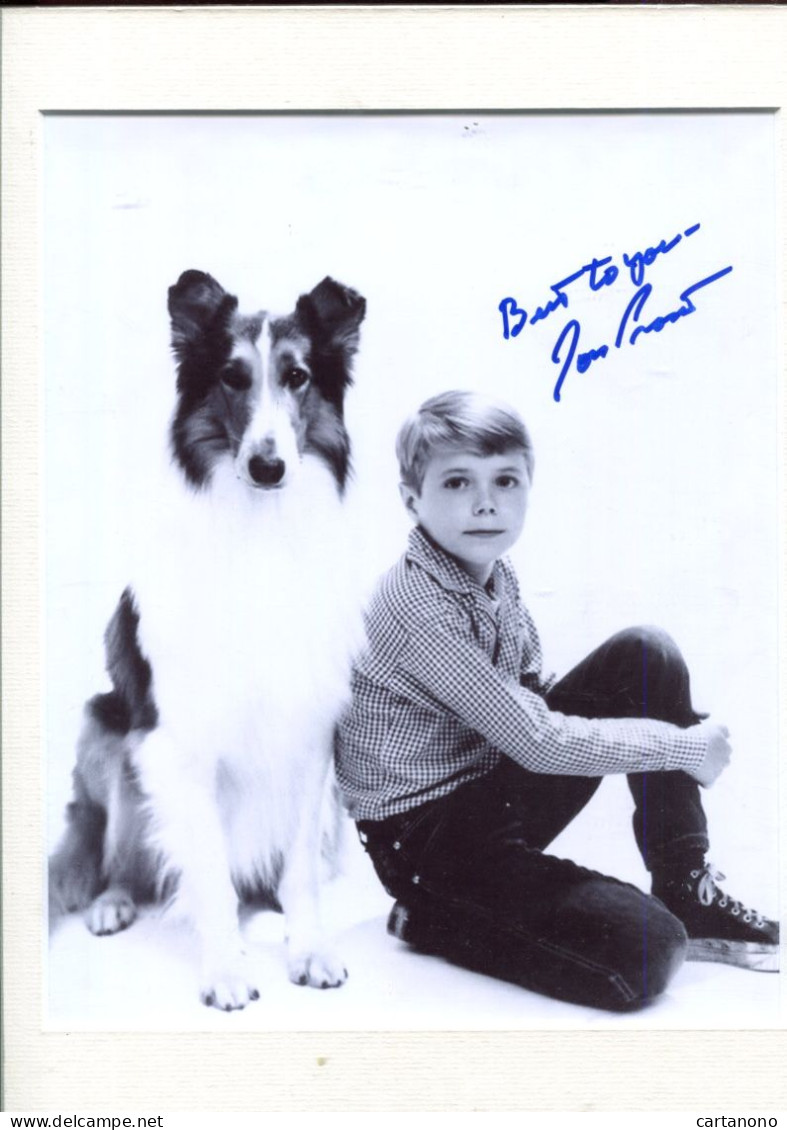 JON PROVOST Et Son Chien Lassie [série TV] - Signature Autographe Sur Photo - Autogramme