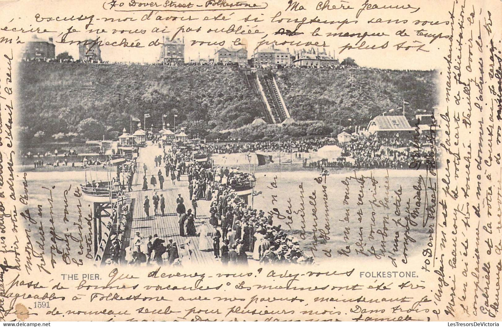 ANGLETERRE - Folkestone - The Pier - Carte Postale Ancienne - Andere & Zonder Classificatie