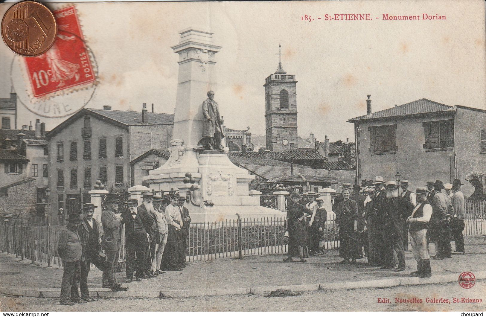 42 - Carte Postale Ancienne De  SAINT ETIENNE  Monument Dorian - Saint Etienne