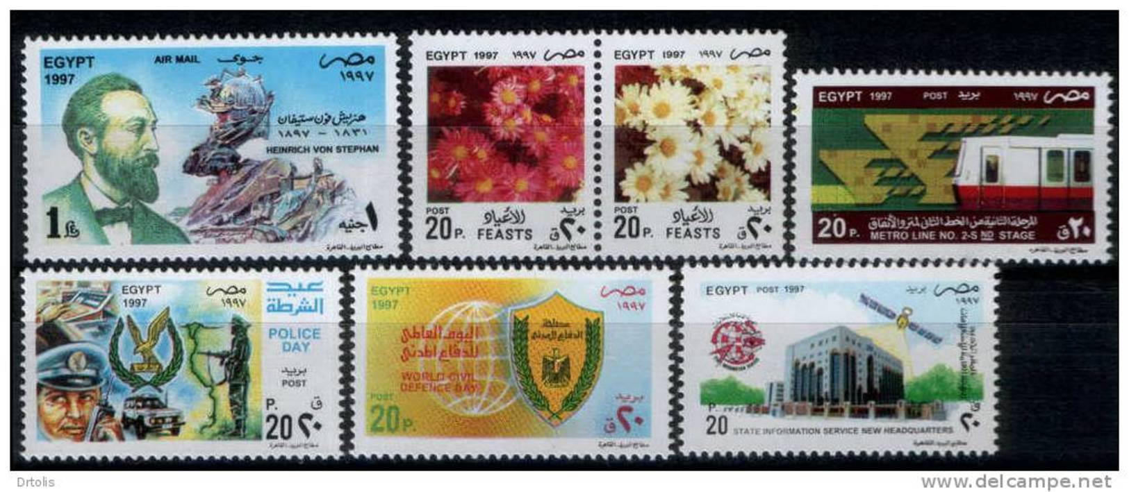 EGYPT / 1997 / COMPLETE YEAR ISSUES / MNH / VF / 9 SCANS . - Neufs