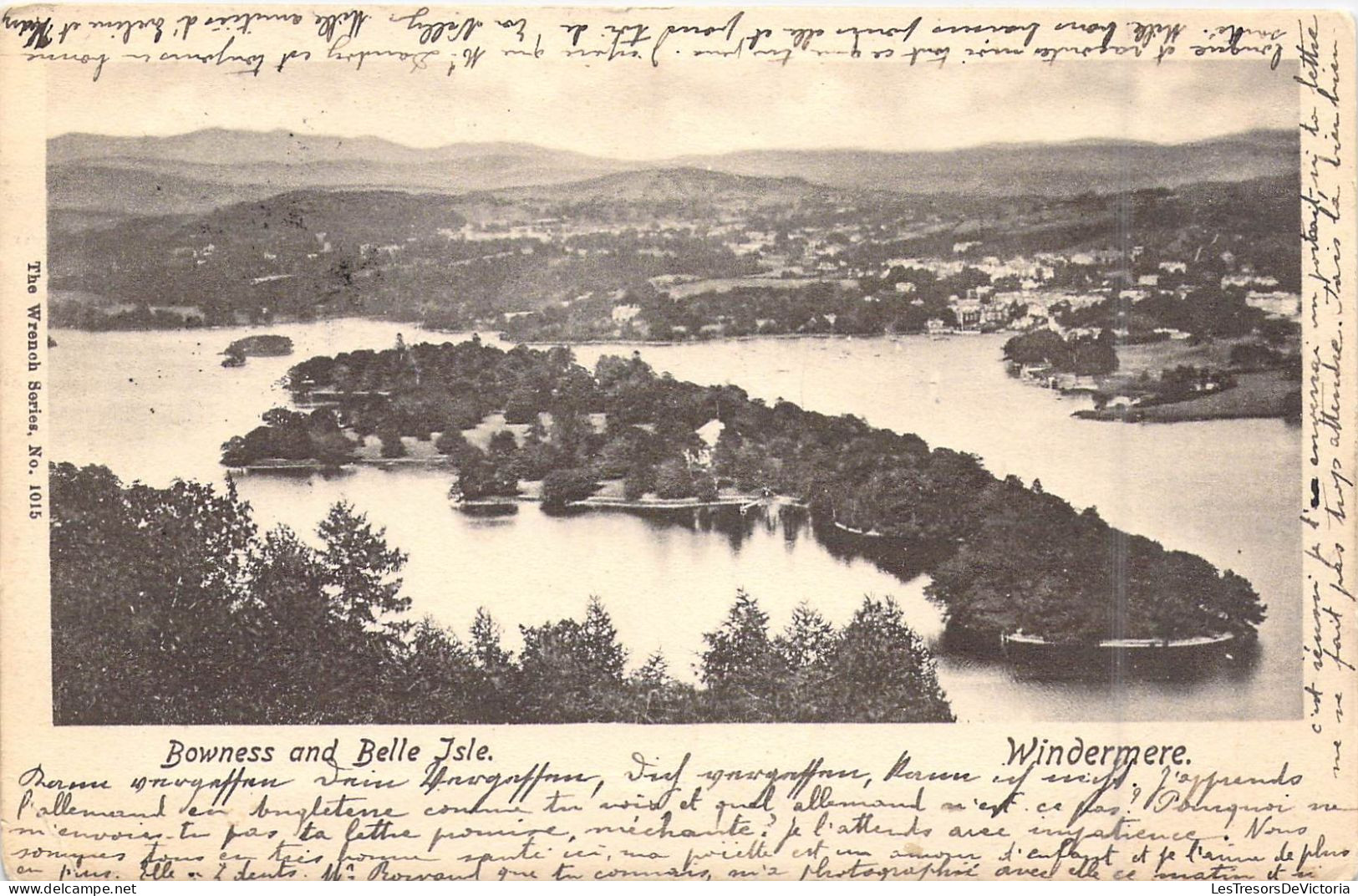 ANGLETERRE - Windermere - Bowness And Belle Isle - Carte Postale Ancienne - Andere & Zonder Classificatie