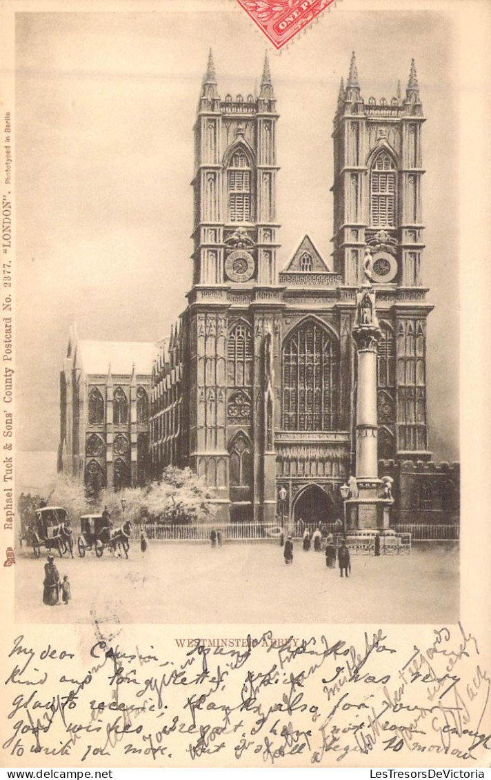 ANGLETERRE - Westminster Abbey - Carte Postale Ancienne - Andere & Zonder Classificatie