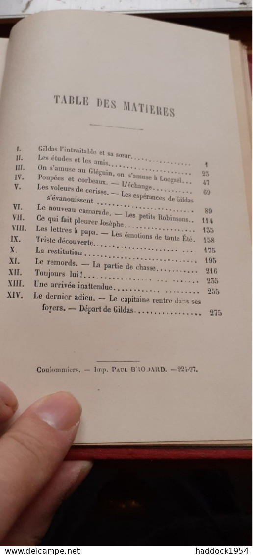 Gildas L'intraitable ZENAIDE FLEURIOT Hachette 1897 - Bibliothèque Rose