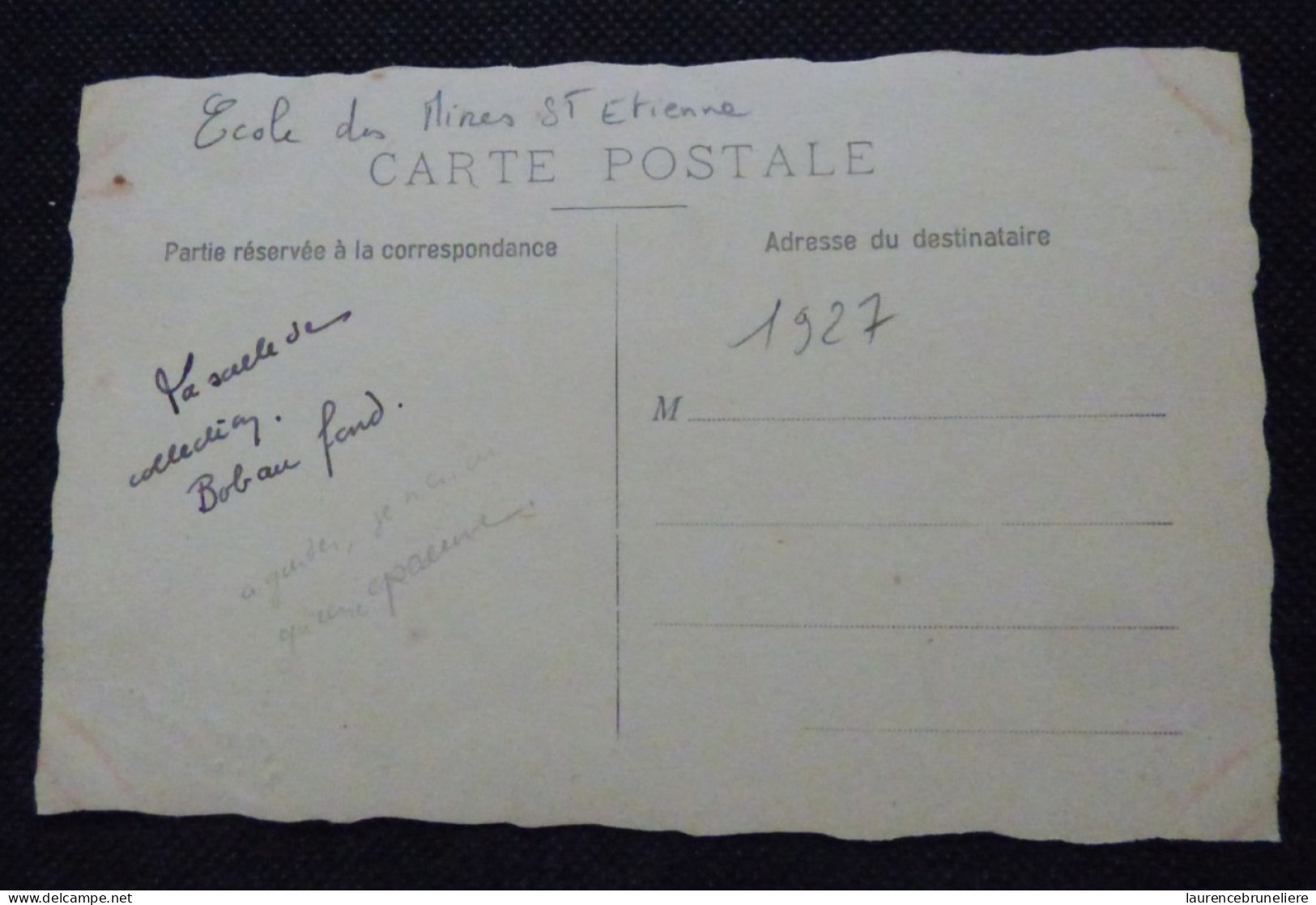 42  SAINT  ETIENNE  CARTE-PHOTO -   ECOLE NATIONALE SUPERIEURE DES MINES - 1927 - LA SALLE DES COLLECTIONS - Lieux