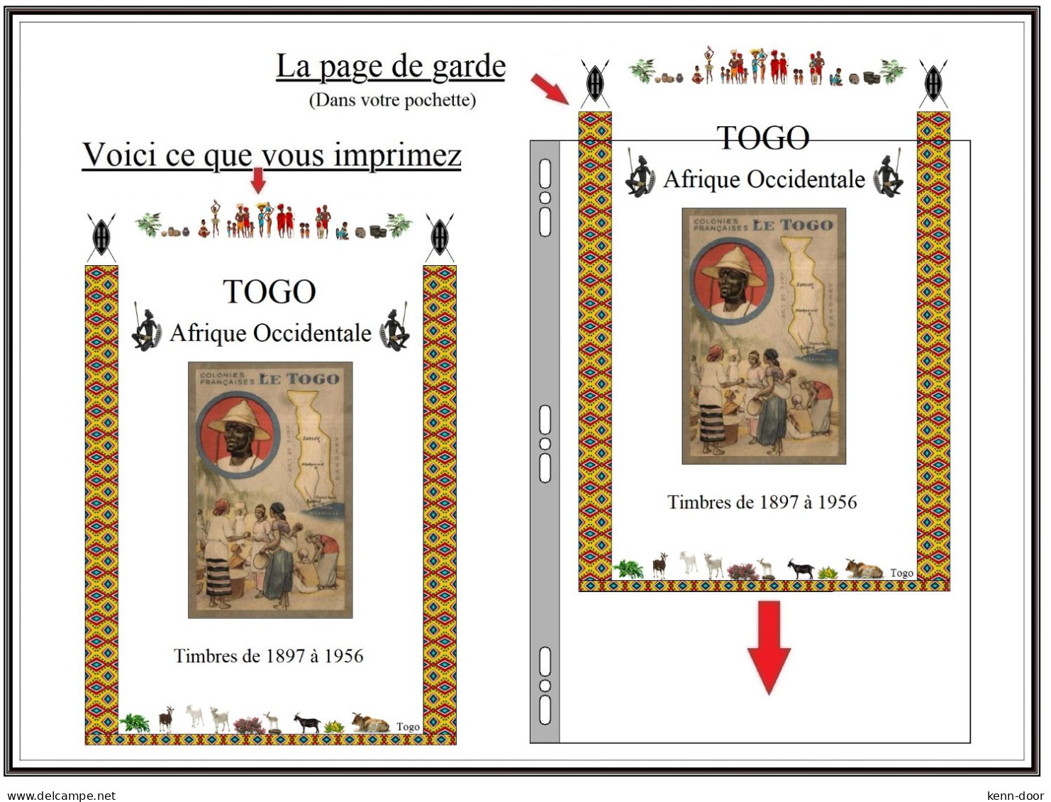 Album de timbres à imprimer    TOGO