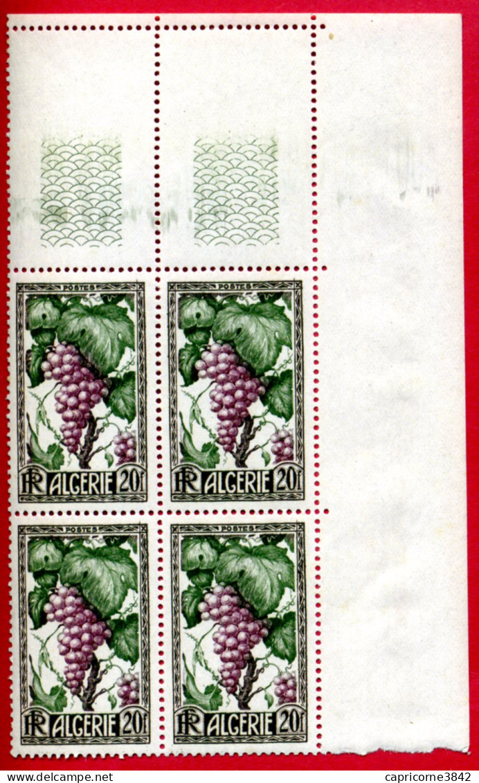 1950 - Algérie - Bloc De 4 Tp N° 279 - Production Algérienne: Le Raisin - Unused Stamps