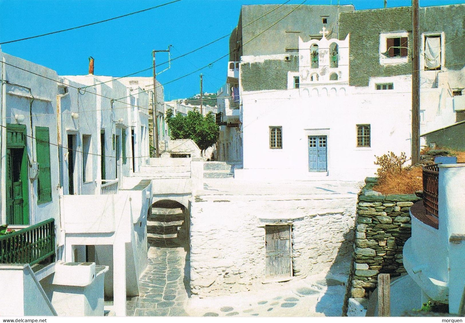 49559. Postal FOLEGANDROS (Cicladas) Grecia 1984, Vista SIPHNOS - Brieven En Documenten