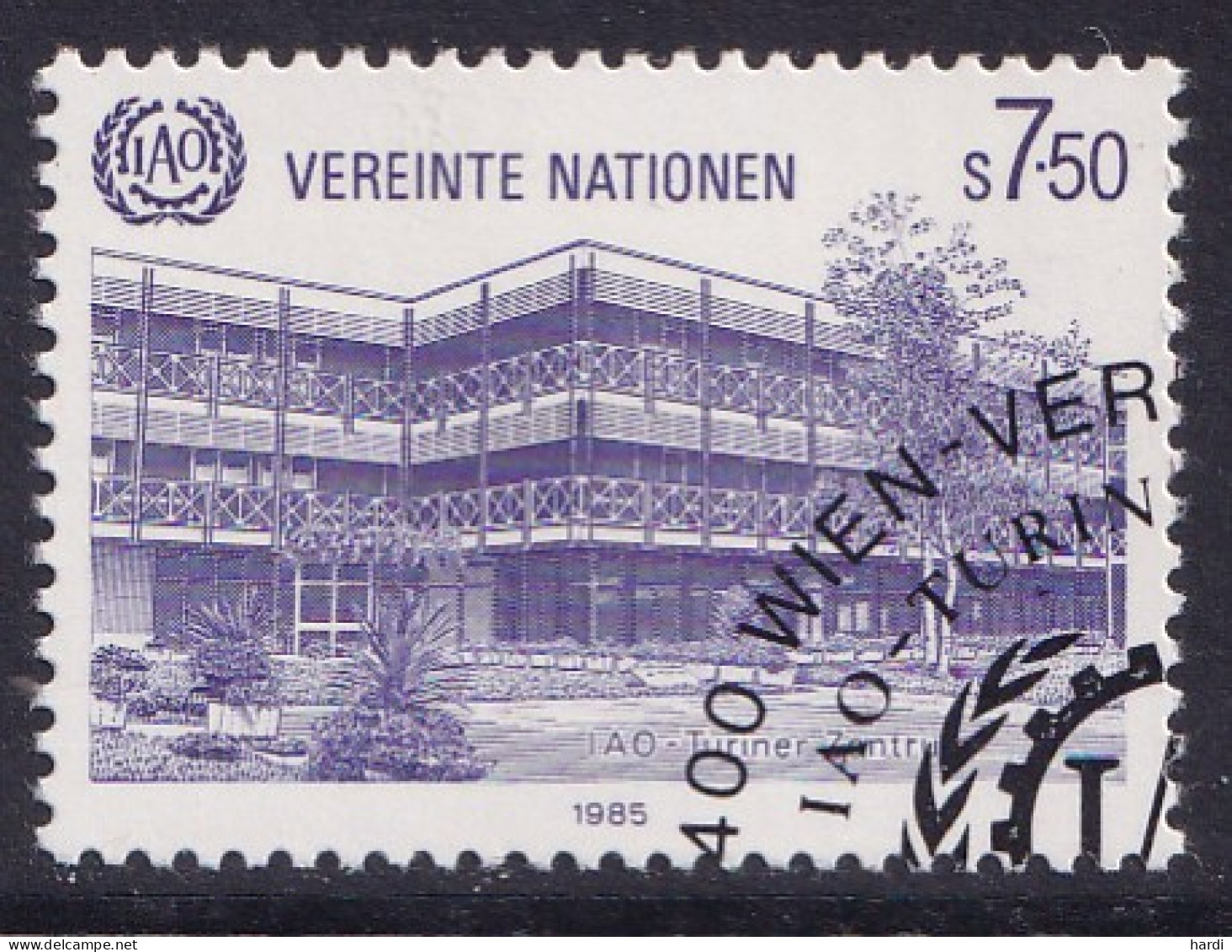 Vereinte Nationen Wien 1985, MiNr.: 47, Gestempelt - Usados