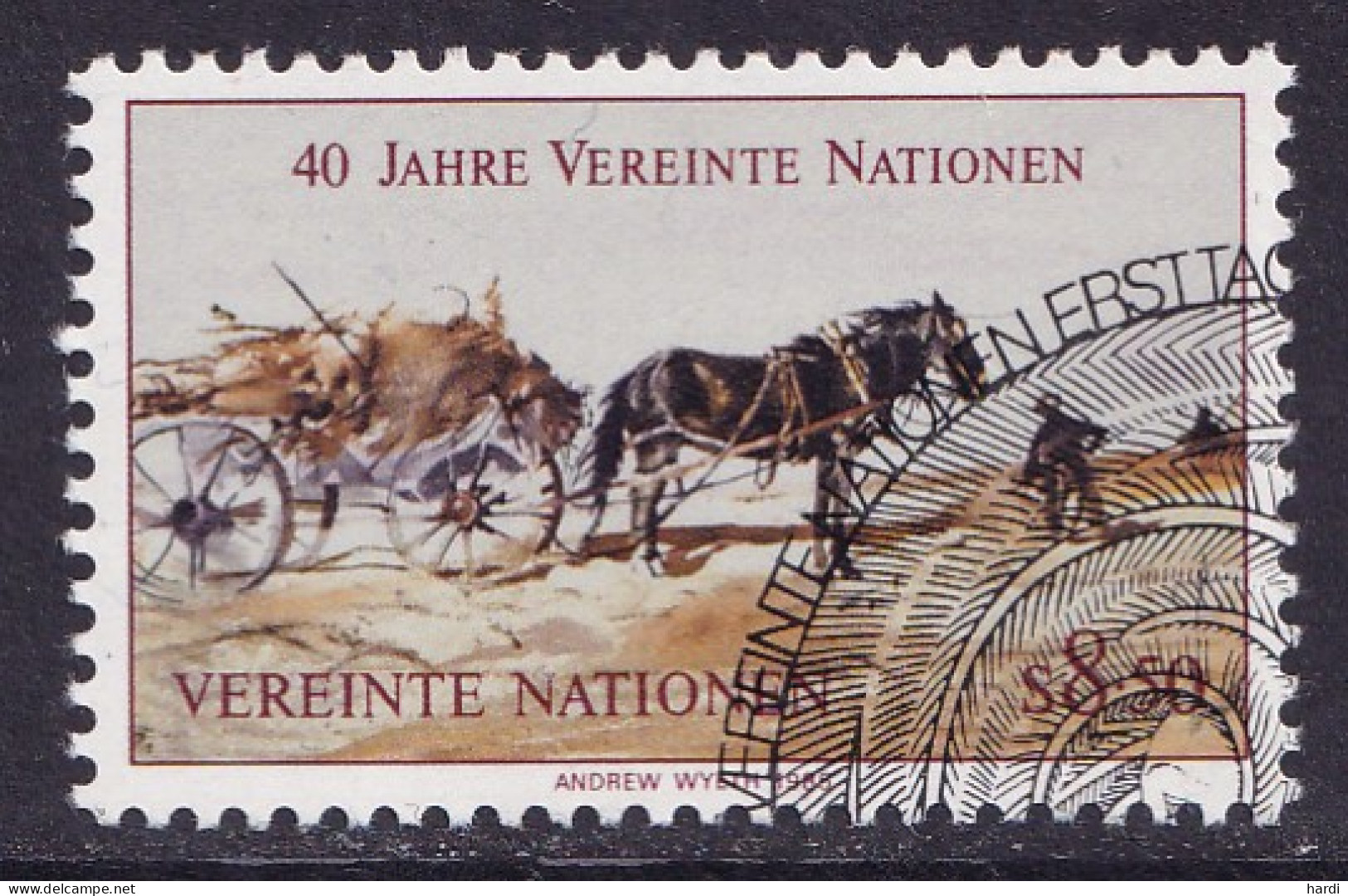 Vereinte Nationen Wien 1985, MiNr.: 52A, Gestempelt - Usados