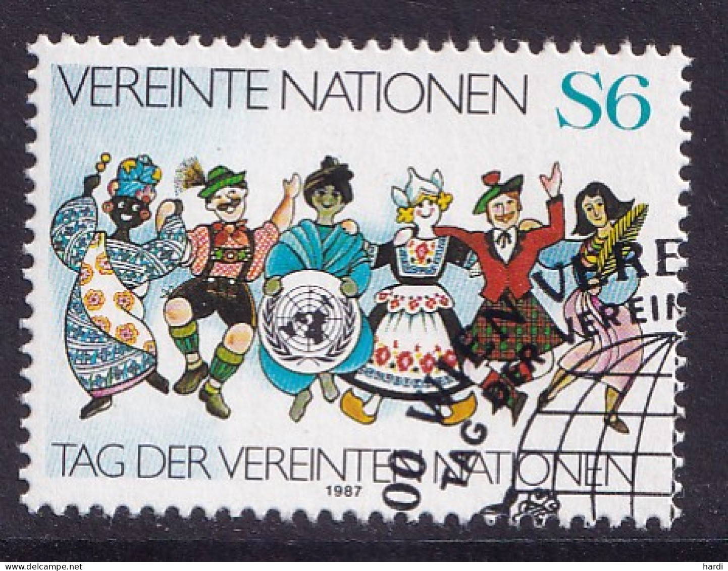 Vereinte Nationen Wien 1987, MiNr.: 76, Gestempelt - Usados