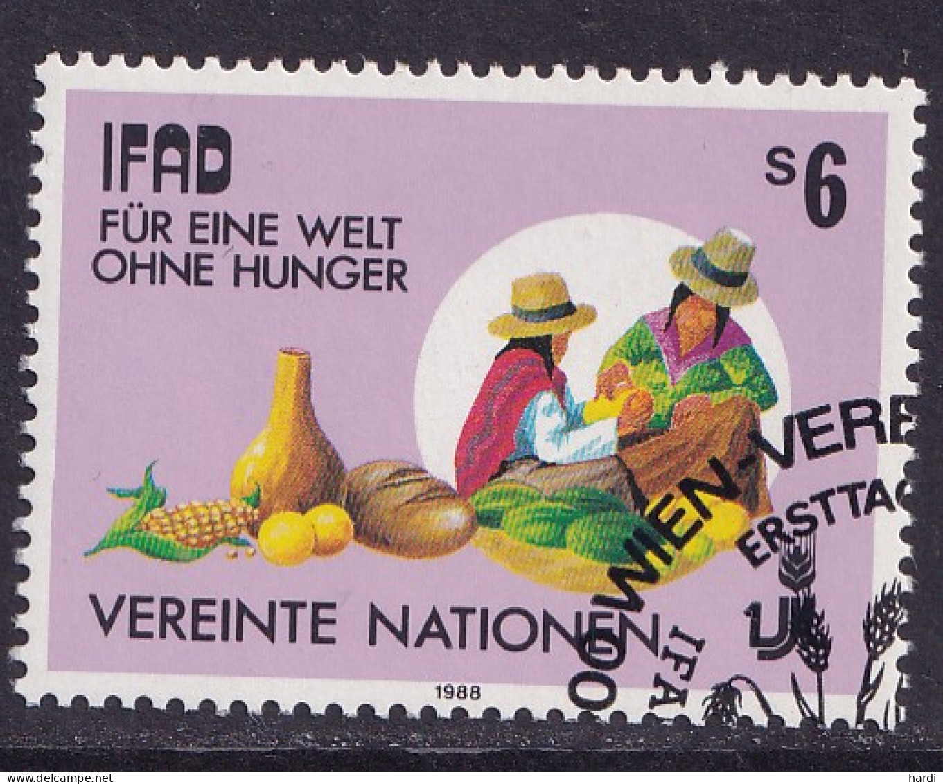 Vereinte Nationen Wien 1988, MiNr.: 80, Gestempelt - Used Stamps