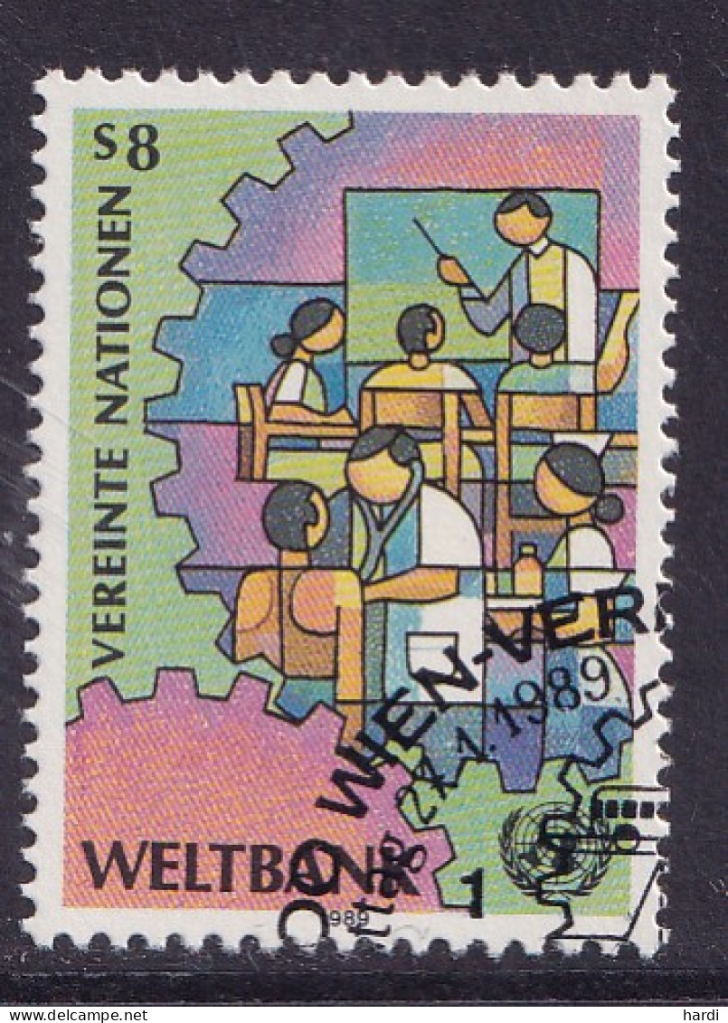 Vereinte Nationen Wien 1989, MiNr.: 90, Gestempelt - Usados