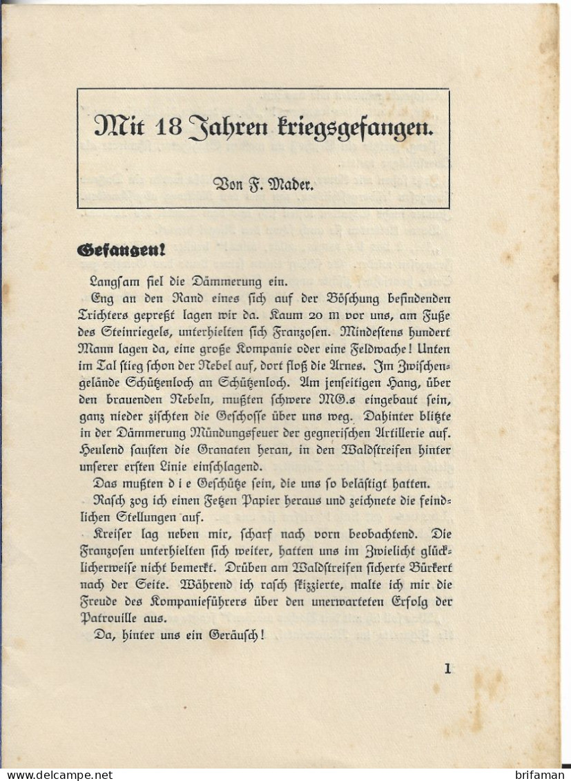 DOCUMENTS ALLEMANDS 1ERE GUERRE MONDIALE MILITARIA 1914/1918 OCCUPATION ALLEMANDE WK1 WW1 - German