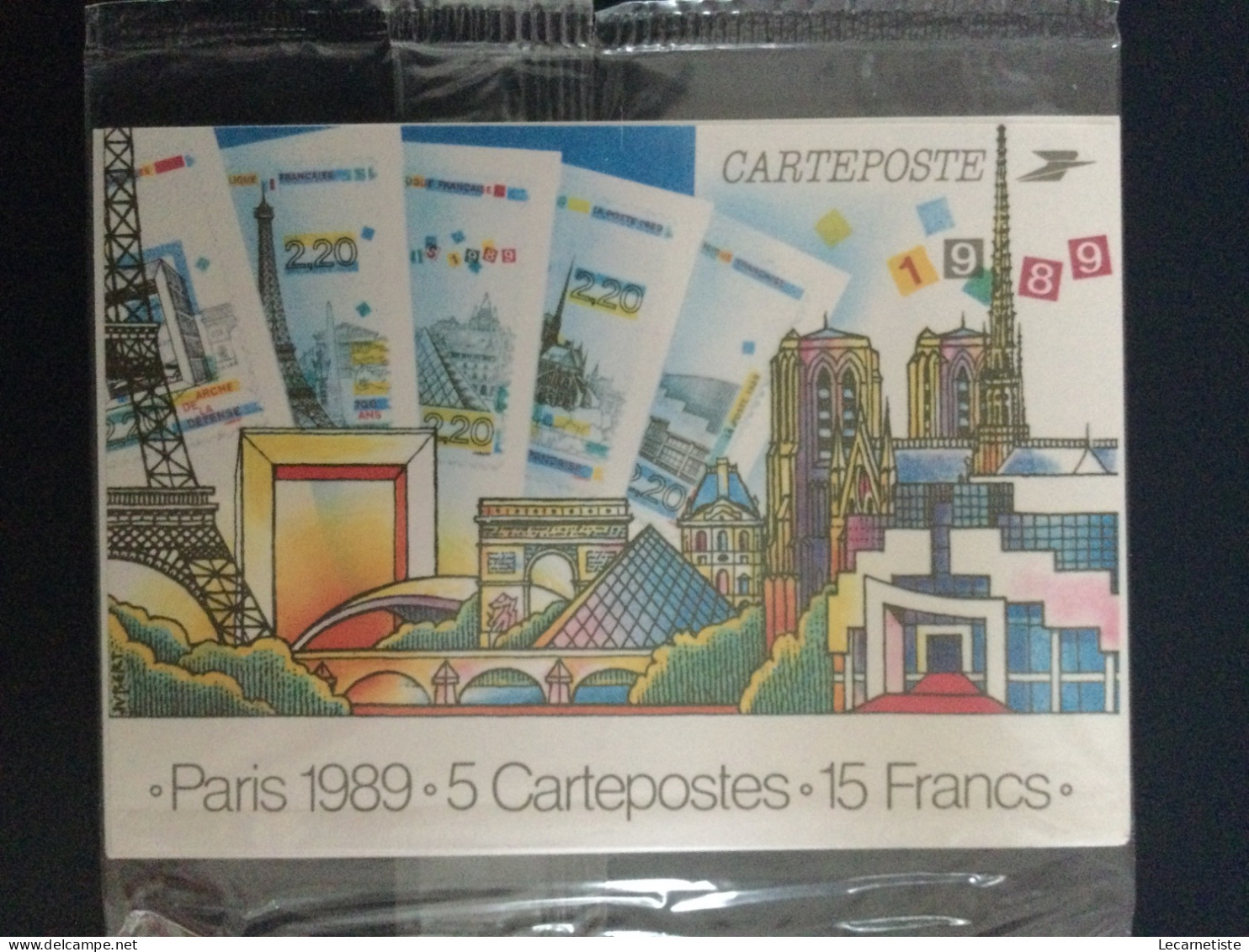 5 Cartes Postales Carteposte 1989 Sous Blister - Konvolute: Ganzsachen & PAP