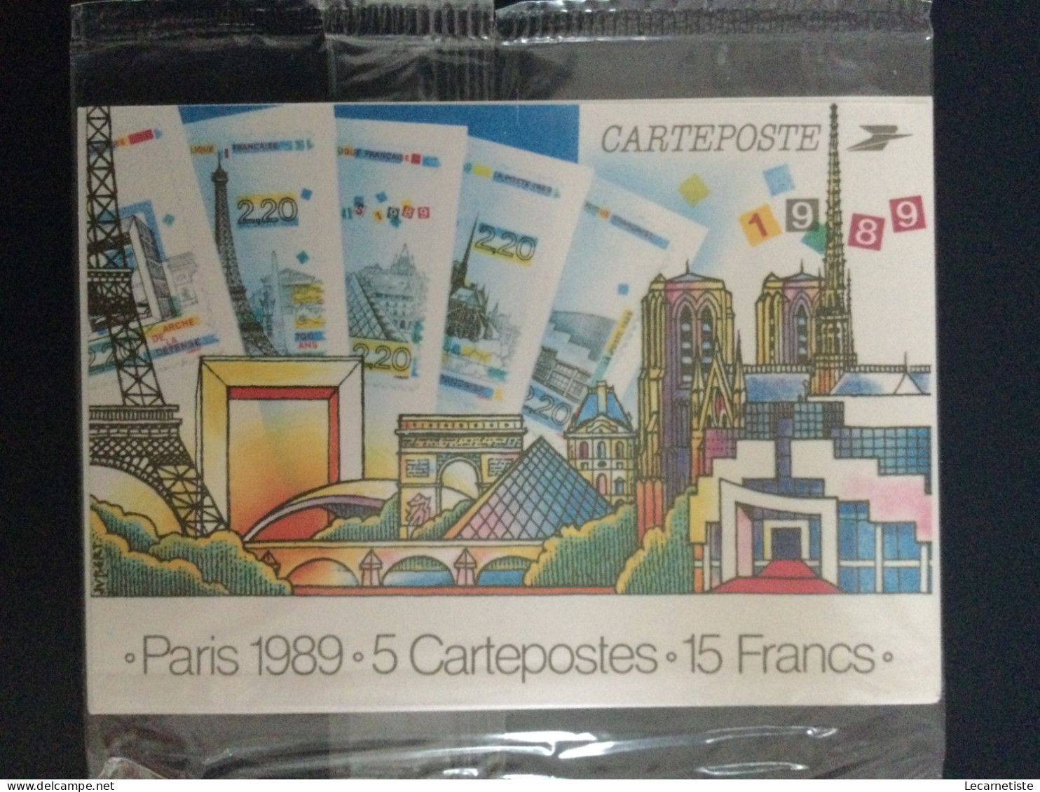 5 Cartes Postales Carteposte 1989 Sous Blister - Lots Et Collections : Entiers Et PAP