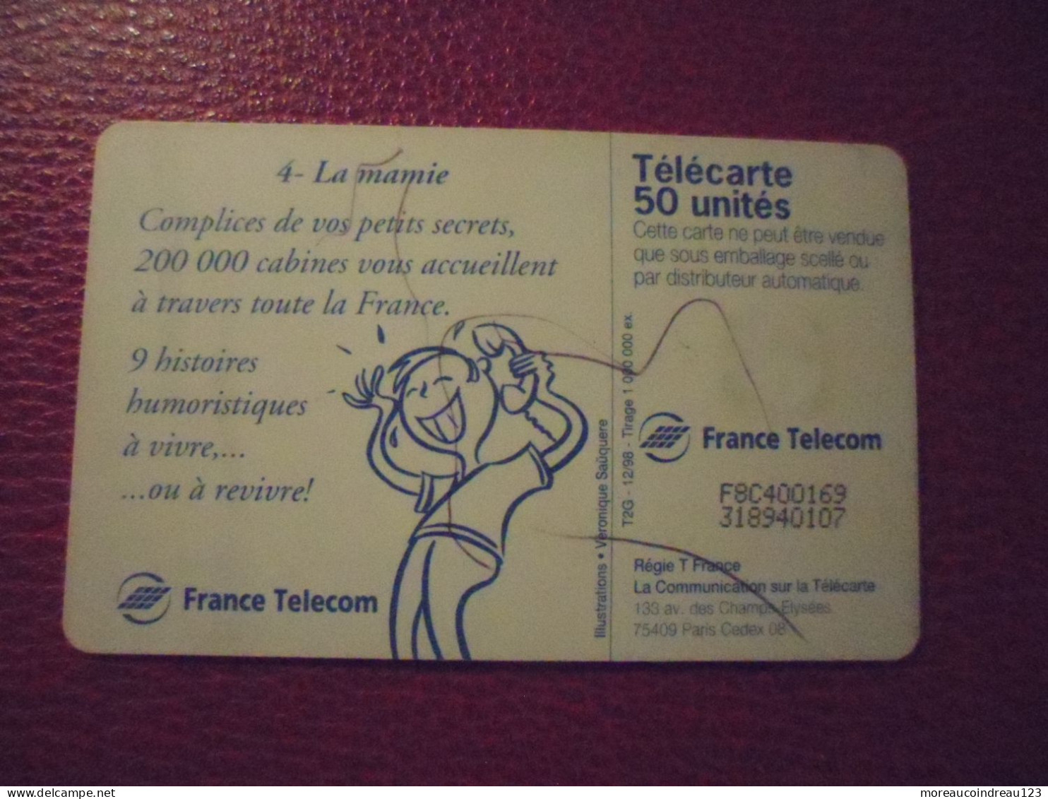 Télécarte France Télécom "Complices De Vos Petits Secrets" N°4 - Opérateurs Télécom