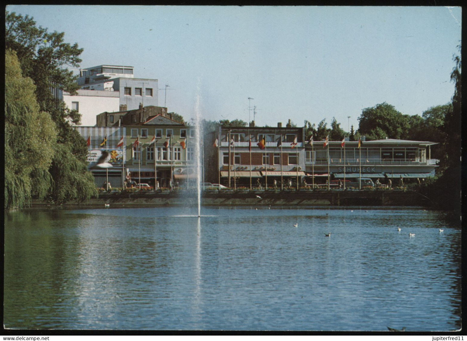 (B3149) AK Neumünster In Schleswig-Holstein, Teich Mit Blick Zur Kieler Brücke - Neumuenster