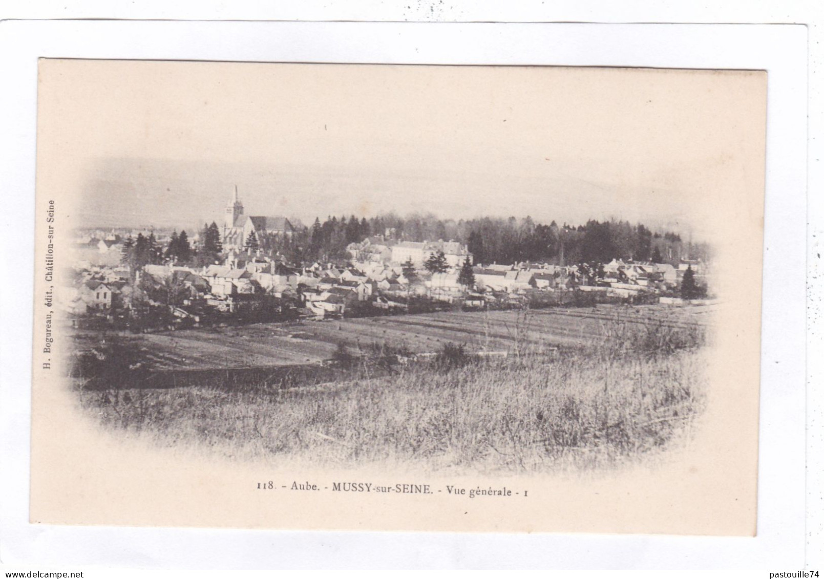 CPA :  14 X 9  -  Aube.  -  MUSSY-sur-SEINE.  -  Vue Générale - Mussy-sur-Seine