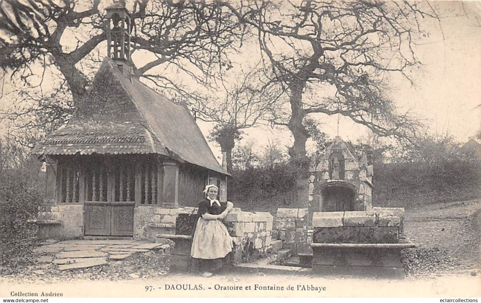 Daoulas           29          Oratoire Et Fontaine De L'Abbaye           N° 97   (voir Scan) - Daoulas