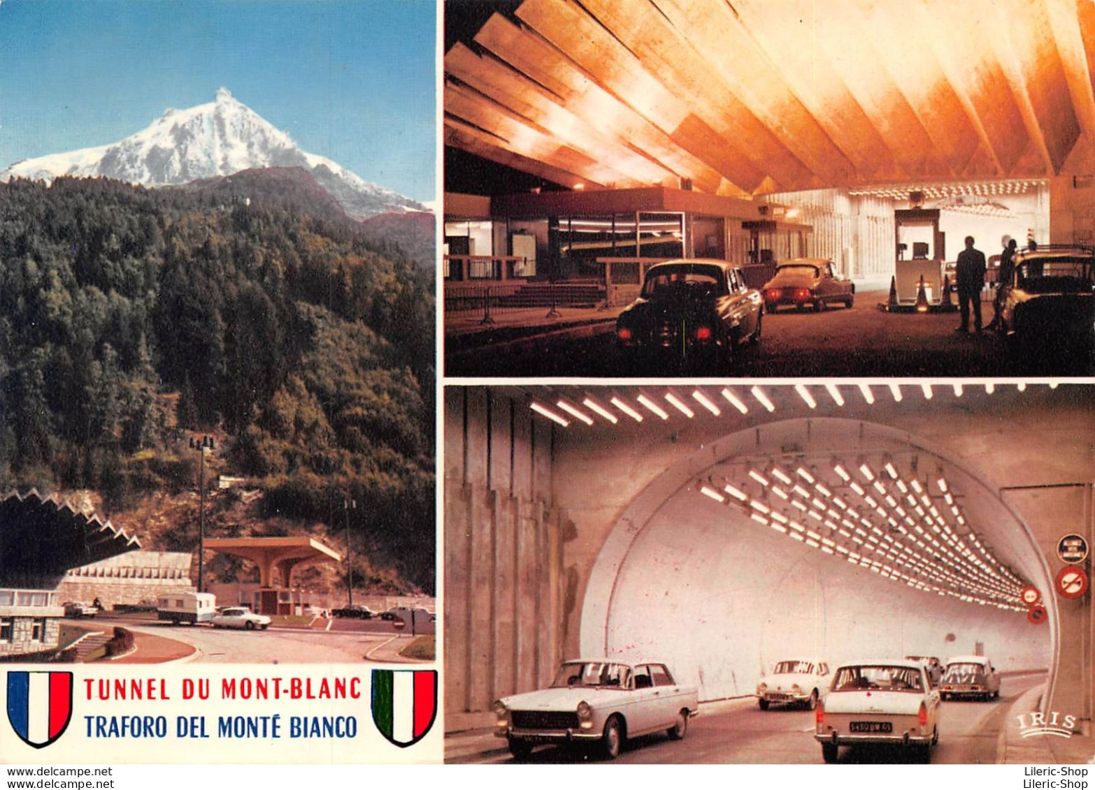 CPSM ±1970 - Tunnel Du Mont-Blanc - Automobiles 404 DS Dauphine Éd. CAP - Toerisme